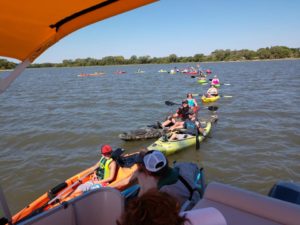View from the pontoon stop at the 2018 Challenge.
