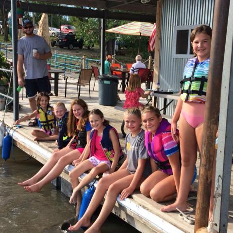 a group of people on a boat