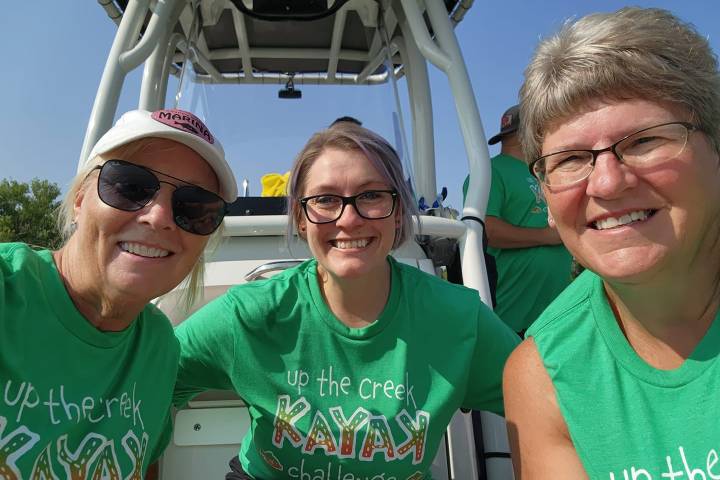 a couple of people posing for the camera